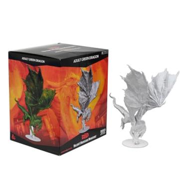 Imagem de D&D Nolzur's Marvelous Miniatures: Adulto Dragão Verde – Sem pintura/Primed Dungeons and Dragons Miniatura da WizKids – Compatível com DND e outros jogos RPG de mesa TTRPG