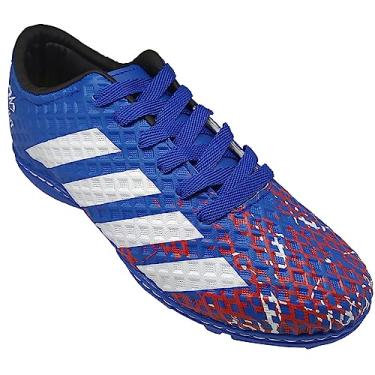 Imagem de Chuteira Society Futebol de Grama Sintética Runway Azul Cor:Azul;Tamanho:43