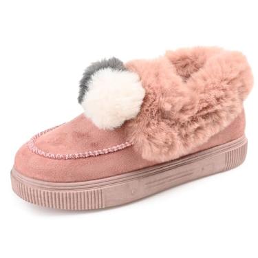 Imagem de Journee Pantufas femininas Sunset Tru Comfort Foam Slip On com bico redondo, Blush, 37