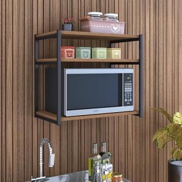 Imagem de Suporte Estilo Industrial Para Microondas Até 36l Moderno