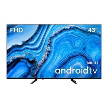 Imagem de Smart TV 43” Multi DLED Android TV com Espelhamento de Tela 3 HDMI 2 USB Full HD - TL066MOUT [Reembalado] TL066MOUT