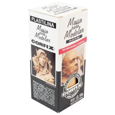 Imagem de Massa de Modelar Plastilina 500g Corfix - Amarelo Pele