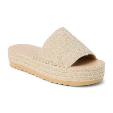 Imagem de BEACH by Matisse Sandália feminina atlética plataforma Del Mar casual salto baixo 2,5-5 cm, Natural, 37