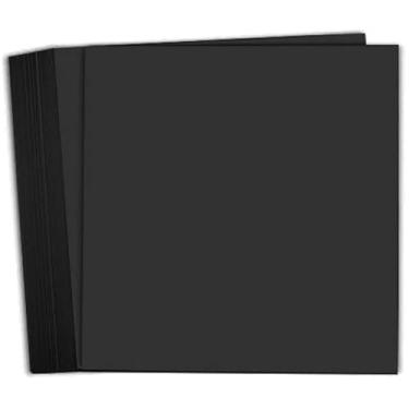 Imagem de Hamilco Papel cartolina preta 8 x 8, 36 kg, pacote com 100