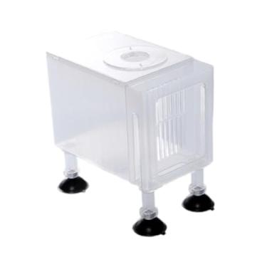 Imagem de Gralara Protetor de Caixa de Filtro de Aquário, Caixa de Bomba Doméstica, Caixa Universal para Bomba de água de Fonte, Acessório de Prevenção de Areia, Caixa, Branco Pequeno