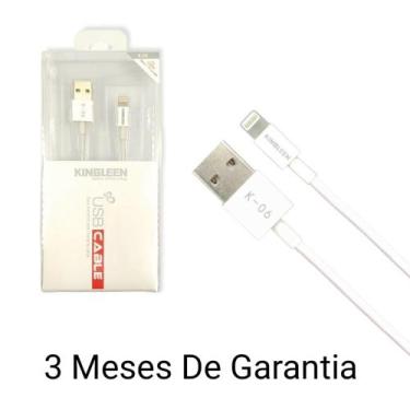 Imagem de Cabo  LightningIphone Rápido 1,20m  Kingleen K-06 Kit 2