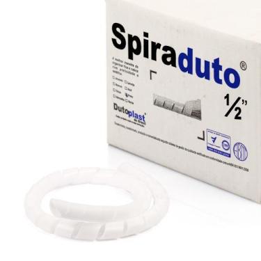 Imagem de Organizador Fios e Cabos Spiraduto 1/2 Branco - 15 Metros - DUTOPLAST