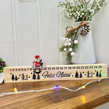 Imagem de Calendário Régua Natal Contagem Regressiva Natal Decoração Natal Calen