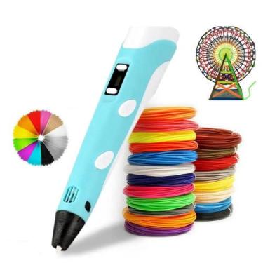Imagem de Caneta Impressora 3D Educativa E Profissional Com Filamentos - Caneta 