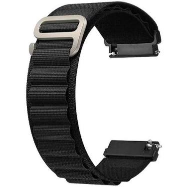 Imagem de Pulseira Alpina Compatível Com Smartwatch 20mm, 22mm - Poolsy, Preta 2