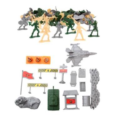 Imagem de Balde Guerra Militar Tanque Brinquedo Divertido Estrátegia - Pica Pau