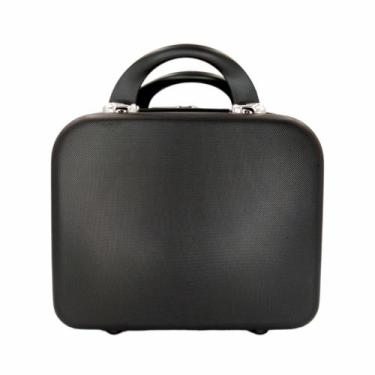 Imagem de Frasqueira Maleta Viagem de Mão Nécessaire Abs Reforçada Preta Lisa - 