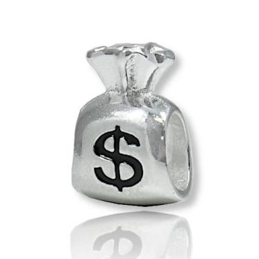 Imagem de Berloque  Charms Pingente Separador Dinheiro Fortuna Prata - Lojas La+