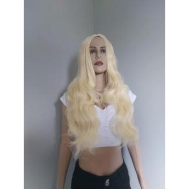 Imagem de Lacewig, peruca, loira, loiro claro, ondulada, premium, 75cm - juperuc