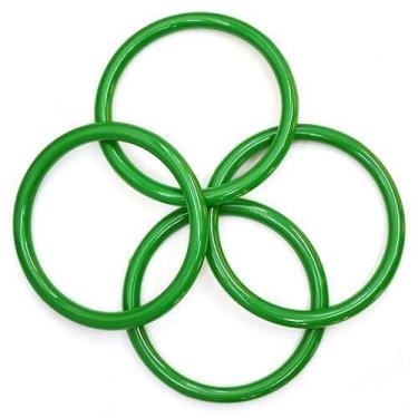 Imagem de Argola de Plástico Ritas 80mm - 36 unidades, VERDE BANDEIRA