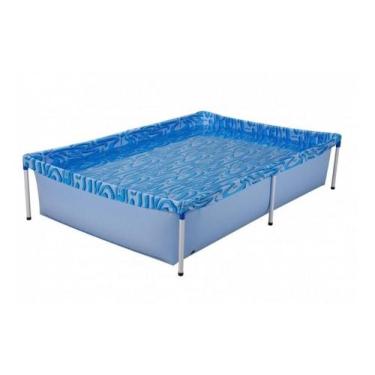Imagem de Piscina Estrutural Azul Montável 1000l Retangular Mor, Azul