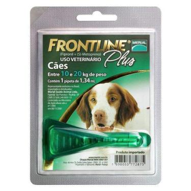 Imagem de Antipulgas e Carrapatos Frontline Plus para Cães de 10 a 20kg - 1 unid