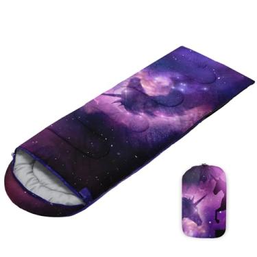 Imagem de Sacos de dormir para adultos, jovens, crianças, impressão 3D, saco de dormir para meninas e meninos, leve, impermeável, para clima frio/quente, saco de dormir para 3 estações