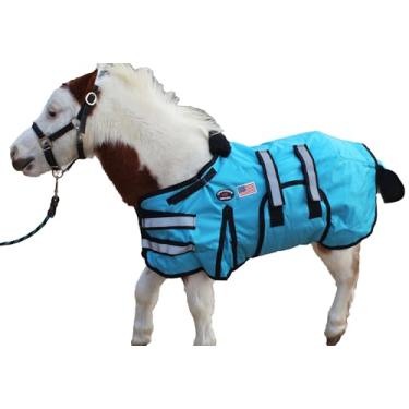 Imagem de Challenger Cobertor de Inverno 1680D Miniatura Burro Pônei Cavalo Potro 36-42 (médio) Turquesa
