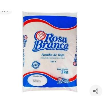 Imagem de farinha de trigo - rosa branca