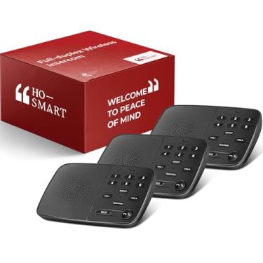 Imagem de Hosmart Intercomunicadores sem fio para casa UltraSpeak Pro, sistema de intercomunicação sem fio full duplex 2024 para empresas, intercomunicação de quarto a quarto, intercomunicação bidirecional em