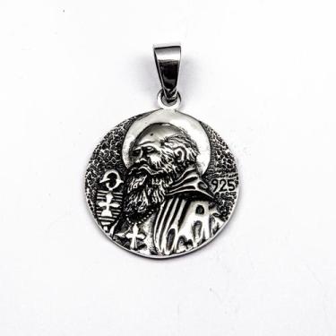 Imagem de Pingente Mandala São Bento Prata de Bali 925 - Atraktiva Jóias, 3,5cm