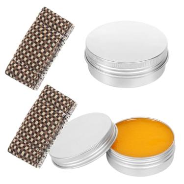 Imagem de Vefungyan Cera para eixo de taco de sinuca: 2 latas de cera de eixo sedoso para piscina 2 acessórios para queimador de toalha de bilhar para proteção de eixo de taco de piscina de madeira