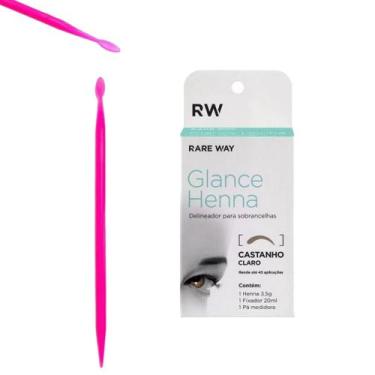 Imagem de Kit Henna Glance Sobrancelha Profissional E Palito Dosador e Aplicador