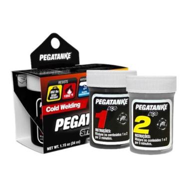 Imagem de Cola Epoxi Pegatanke Aço Cinza Escuro