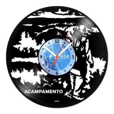 Imagem de Relógio De Parede Disco Vinil Diversos - Acampamento - VDI-347 - Moder