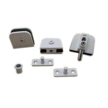 Imagem de Kit janela pivotante para vidro temperado blindex - Branco - Demarcos 