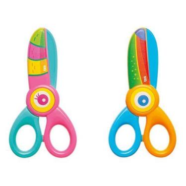 Imagem de Tesoura Plástica Nhac - 13 Cm - Cart Com 1 Um - Tris, Azul-celeste