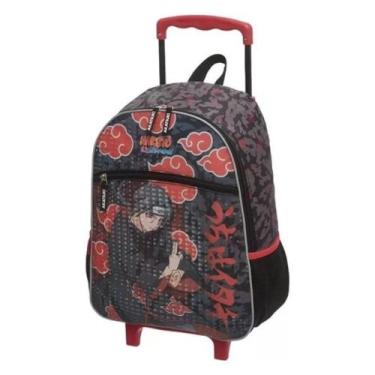 Imagem de Mala de Carrinho Pacific Naruto ItachI, Preto, Meninos, Escolar, Mochi