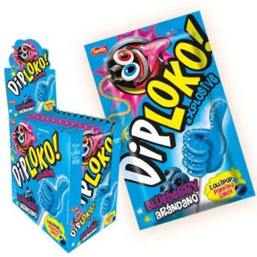 Imagem de Pirulito Explosivo Dip Loko Boom Amora 15x11g - Danilla