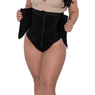 Imagem de Cinta Dupla Compressão Barbatanas Melhora Postura - Fanáticos Por Cint