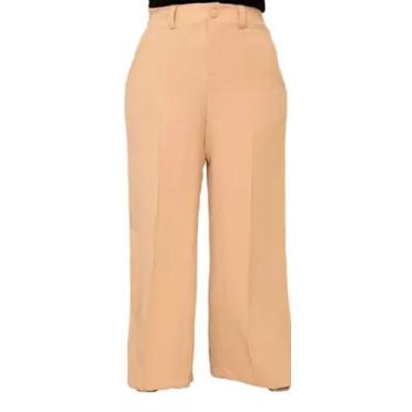 Imagem de Calça Pantalona Wide Leg Duna Moda Tendência Plus Size Extra - Gigi es
