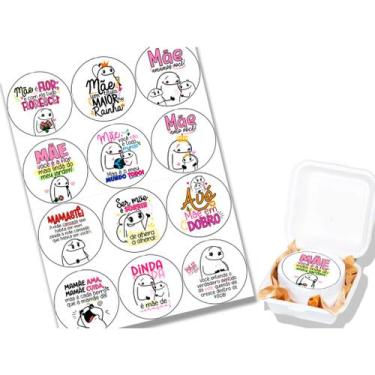 Imagem de 12 Papel Arroz comestível para mini bolo bento cake 9,5 Cm Redondo fes