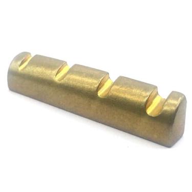 Imagem de Nut pestana metal dourado para Baixo 4 cordas 40 mm - Dolphin