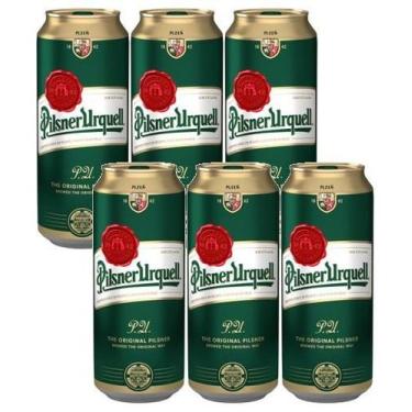 Imagem de kit 6 CERVEJA TCHECA PILNNER URQUELL LATA 500ML