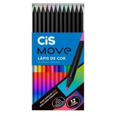 Imagem de Lápis de Cor 12 Cores Triangular Move Cis