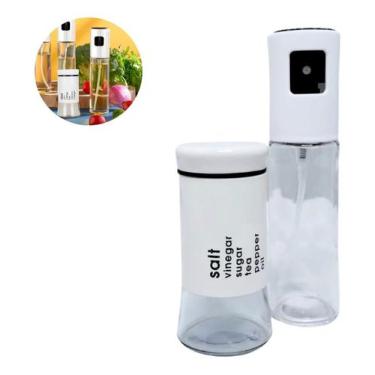 Imagem de Conjunto de Vidro Spray para Azeite Vinagre e Porta-Condimentos 100ml 