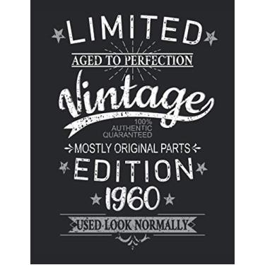 Imagem de 61. Geburtstag Limited 61 Jahre Edition 1960 Graphic Deko Vintage: RÄTSELBUCH - Lustiges Retro Geburtstags Geschenk, Geschenkidee - A4 (8,5x11) - 101 ... Sketch, Planer, Geburtstag, Jahrgang, Spruch