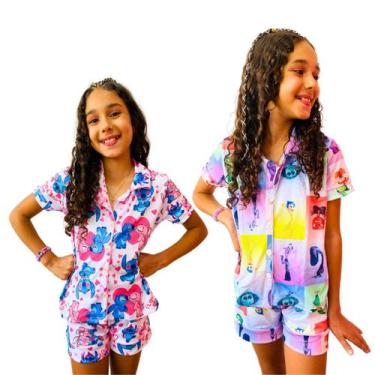 Imagem de Kit de Pijamas Americano Infantil Stitch Roupa de Dormir Personalizado