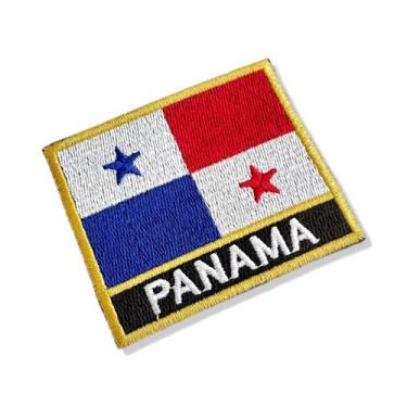 Imagem de BP0102N-001 Bandeira Panamá Patch Bordado 7,5x6,3cm - BR44