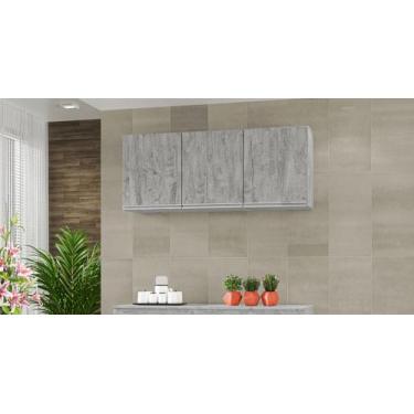 Imagem de Armário Aéreo 3 Portas Nathan 120cm Rústico