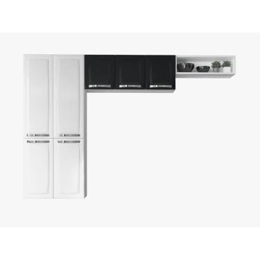 Imagem de Cozinha Compacta 3 Peças Aço Rose 07 Portas - Rede Móveis