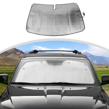 Imagem de CherCar Apto para Ford Expedition Acessórios 1 peça Para-brisa Dianteiro Anti Raios UV Protetor de Sombra de Sol Guarnição para Ford Expedition 2011 2012 2013 2014 2015 2016 2017 2018 2019 2020