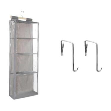 Imagem de SiaBiced Sobre a porta organizador porta pendurado organizador bolsos de armazenamento de grande capacidade para bonecas