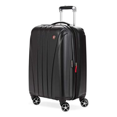 Imagem de SwissGear 7585 Mala Rígida Spinner, Preto, Carry-On 19-Inch, 7585 Malas Rígidas Giratórias