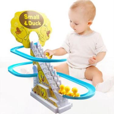 Imagem de Patinhos Educação do bebê brinquedo carro jogo pista brinquedo ferrovi